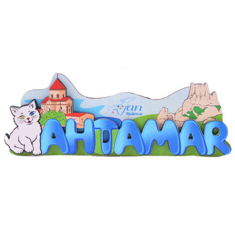 Van Themed Wooden Customised 2D Souvenir Fridge Magnet - 9