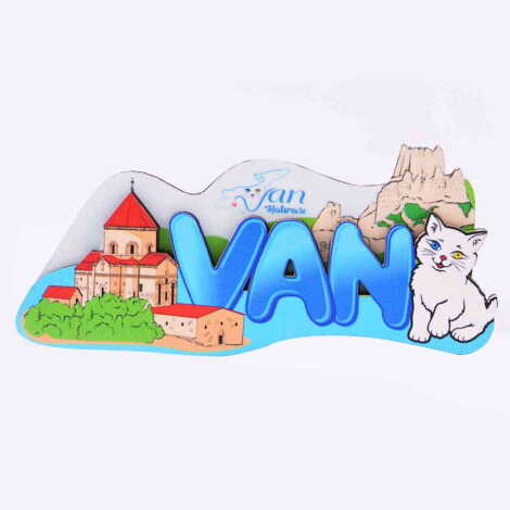Van Themed Wooden Customised 2D Souvenir Fridge Magnet - 2
