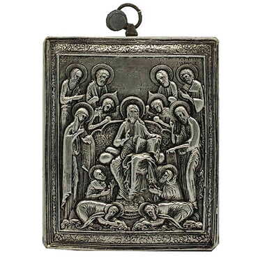 Myros - Virgin Mary Of Boiler Handmade Silver 950 Icon 120x95 mm