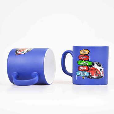 Volkswagen Beetle Themed Ceramic Custom Printed Mug - Thumbnail