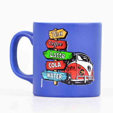 Volkswagen Beetle Themed Ceramic Custom Printed Mug - Thumbnail