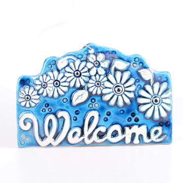 Myros - Welcome Themed Nautical Ceramics Fifth Size Wall Hanging