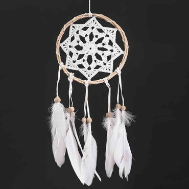 Myros - White Lace Octagram Dreamcatcher