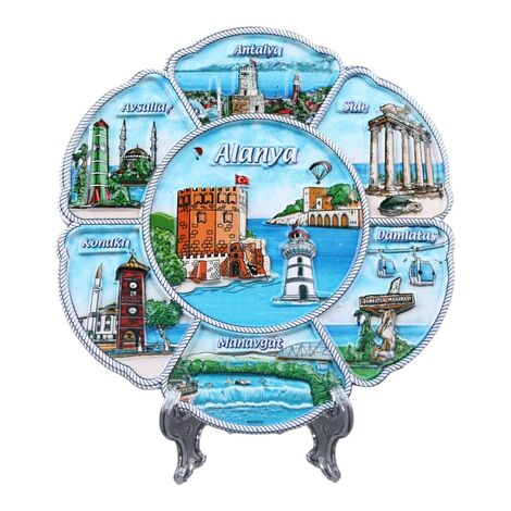Wholesale 20 cm Alanya Polyester Plate - 1