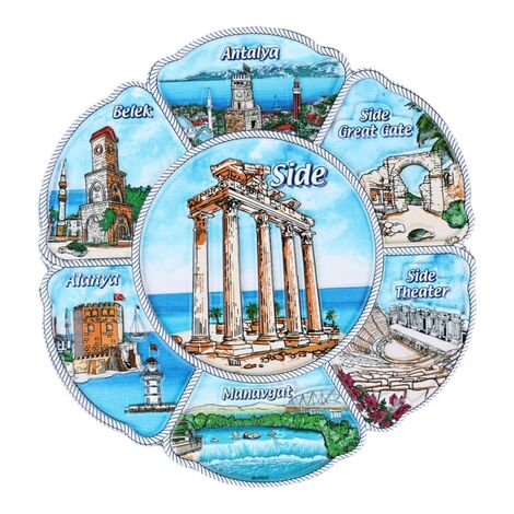 Wholesale 20 Cm Side Polyester Plate - 1