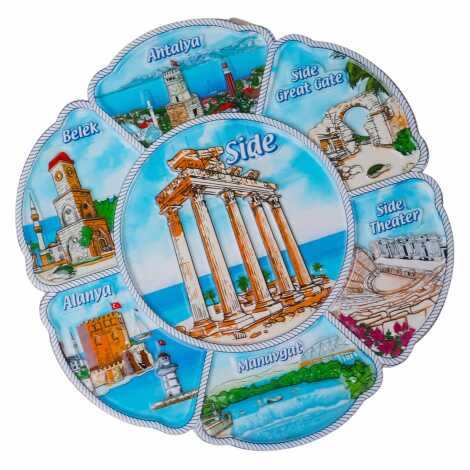 Wholesale 20 Cm Side Polyester Plate - 2