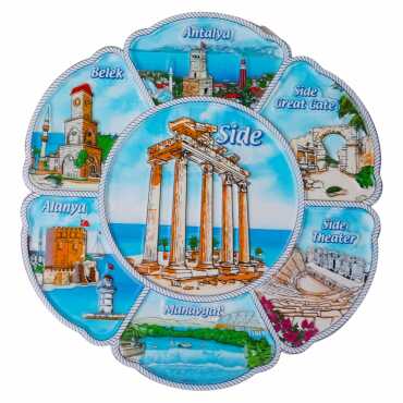 Wholesale 20 Cm Side Polyester Plate - 1
