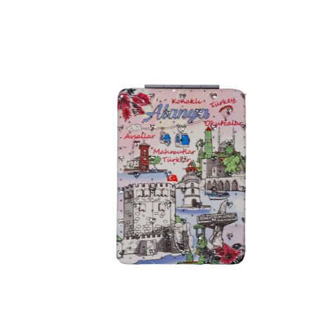 Wholesale Alanya Themed Myros Rectangle PU Mirror - 6