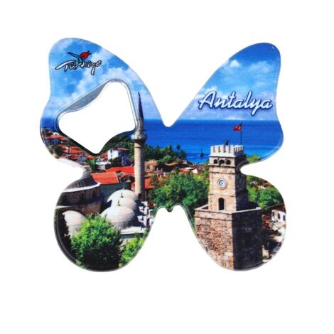 Wholesale Antalya Themed Myros UV Butterfly Bottle Opener - 3