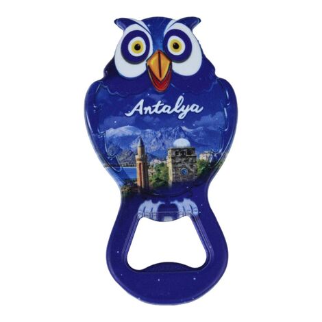 Wholesale Antalya Themed Myros UV Owl Bottle Opener - 2
