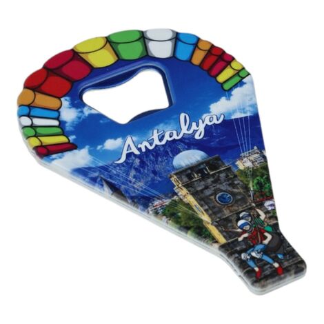 Wholesale Antalya Themed Myros UV Parachute Bottle Opener - 6