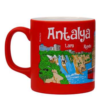 Wholesale Antalya Themed Traditional Ceramic Mug T 82*90 mm - 4