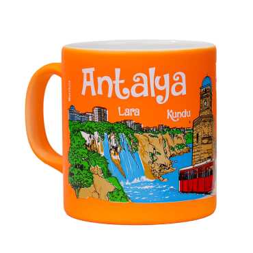Wholesale Antalya Themed Traditional Ceramic Mug T 82*90 mm - 8