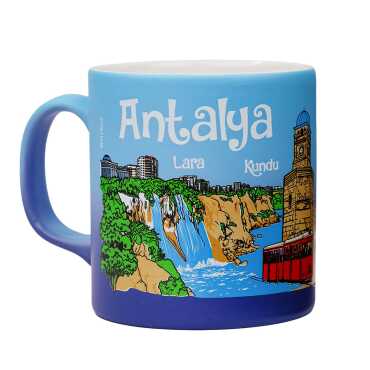 Wholesale Antalya Themed Traditional Ceramic Mug T 82*90 mm - 10
