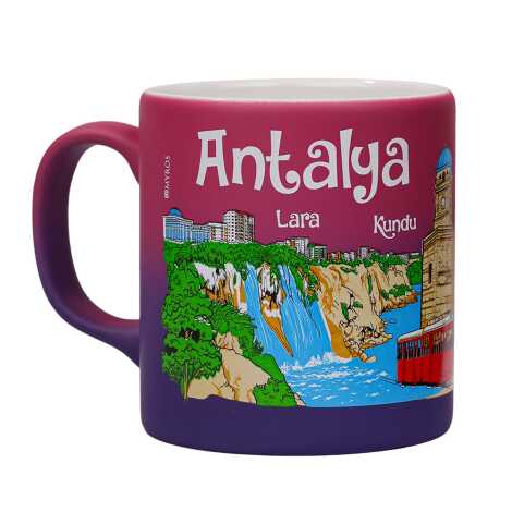 Wholesale Antalya Themed Traditional Ceramic Mug T 82*90 mm - 11