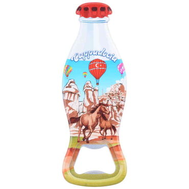 Wholesale Cappadocia Themed Myros Bottle Opener Refrigerator Magnet 42x120 mm - 1