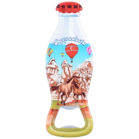 Wholesale Cappadocia Themed Myros Bottle Opener Refrigerator Magnet 42x120 mm - 1
