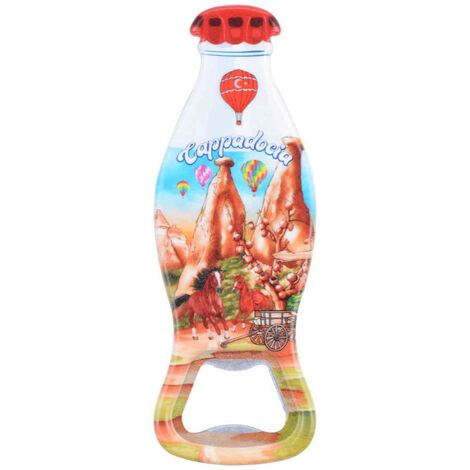Wholesale Cappadocia Themed Myros Bottle Opener Refrigerator Magnet 42x120 mm - 3