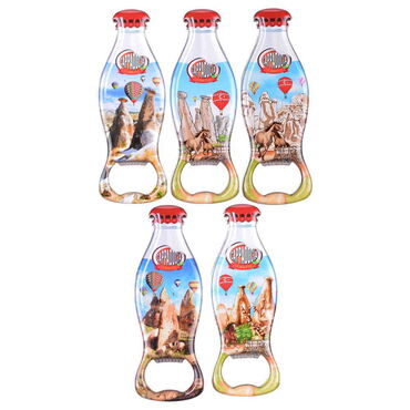 Wholesale Cappadocia Themed Myros Metal Bottle Opener Refrigerator Magnet 120x41 mm - 3