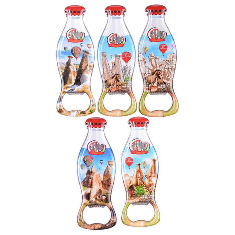 Wholesale Cappadocia Themed Myros Metal Bottle Opener Refrigerator Magnet 120x41 mm - 3