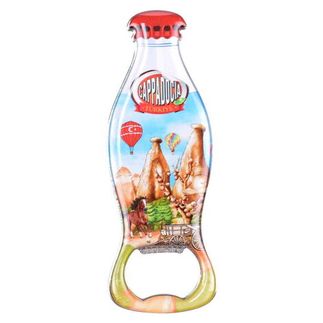 Wholesale Cappadocia Themed Myros Metal Bottle Opener Refrigerator Magnet 120x41 mm - 5