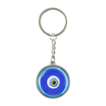 Wholesale Cappadocia Themed Myros Metal Round Keychain 40x95 mm - 2