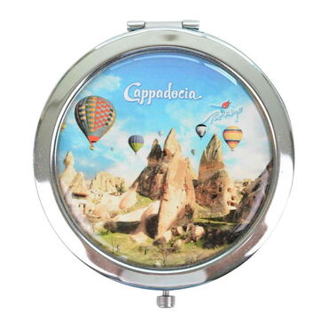 Wholesale Cappadocia Themed Myros Metal Round Mirror 70x11 mm - 1