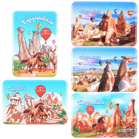 Wholesale Cappadocia Themed UV Printed Refrigerator Magnet 80x50 mm - 3