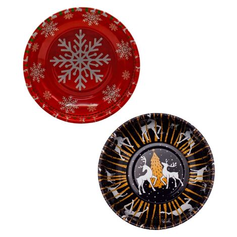 Wholesale Christmas Themed Metal Bowl 95 mm - 3