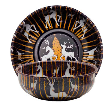 Wholesale Christmas Themed Metal Bowl 95 mm - 4