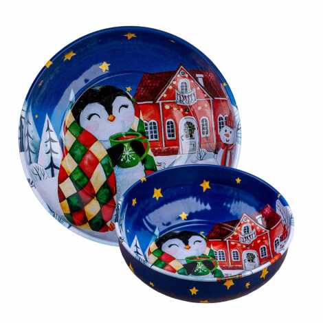 Wholesale Christmas Themed Metal Bowl 95 mm - 3