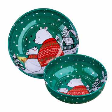 Wholesale Christmas Themed Metal Bowl 95 mm - 4