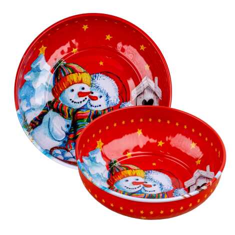 Wholesale Christmas Themed Metal Bowl 95 mm - 6