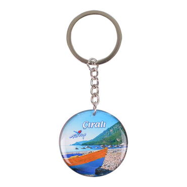 Wholesale Çıralı Themed Myros Metal Round Keychain 40x95 mm - 1