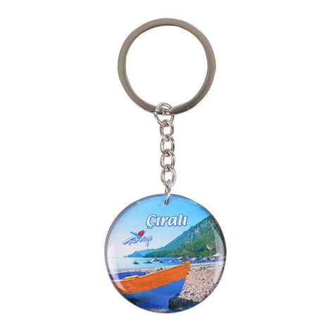 Wholesale Çıralı Themed Myros Metal Round Keychain 40x95 mm - 1