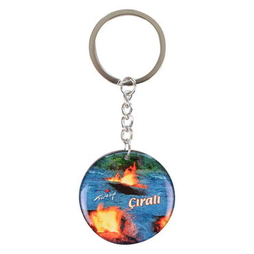 Wholesale Çıralı Themed Myros Metal Round Keychain 40x95 mm - 4