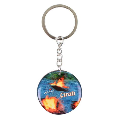 Wholesale Çıralı Themed Myros Metal Round Keychain 40x95 mm - 4