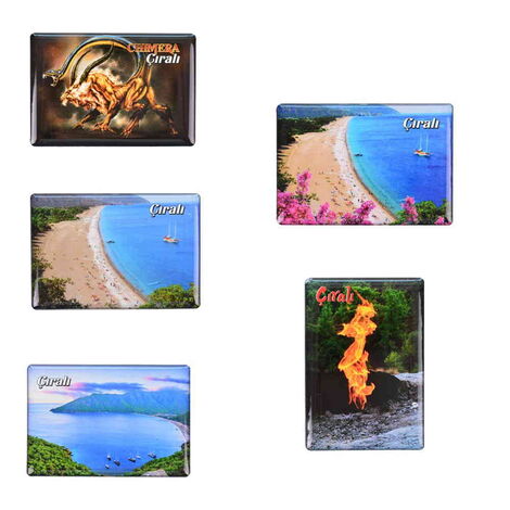 Wholesale Çıralı Themed Myros Rectangle Refrigerator Magnet 80x55 mm - 2