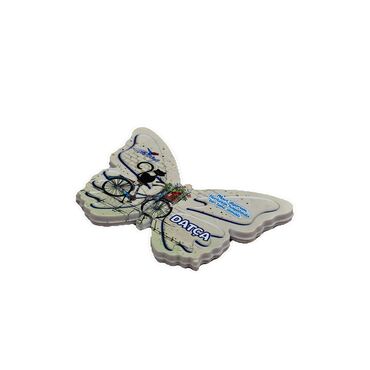 Wholesale Datça Themed Myros UV Butterfly Shaped Refrigerator Magnet 80x58 mm - 9