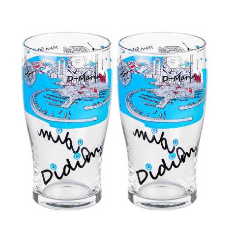 Wholesale Didim Themed Beer Glass Set of 2 - 2