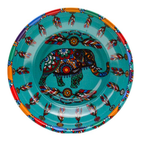 Wholesale Elephant Themed Metal Bowl 95 mm - 2