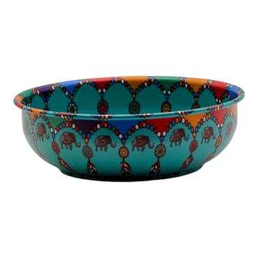 Wholesale Elephant Themed Metal Bowl 95 mm - 3