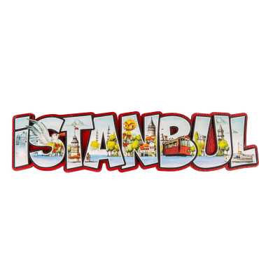 Wholesale Istanbul Themed Myros UV Printed Refrigerator Magnet - 7