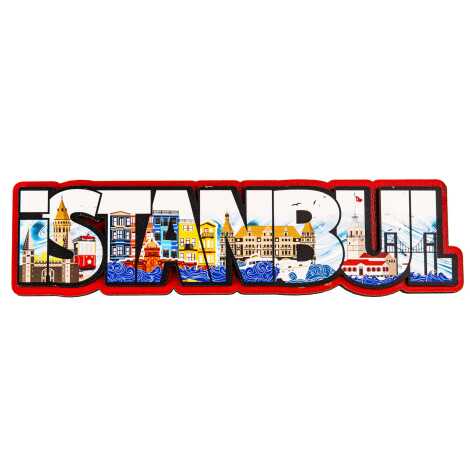 Wholesale Istanbul Themed Myros UV Printed Refrigerator Magnet - 8