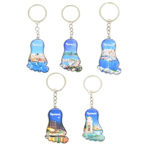 Wholesale Marmaris Themed Metal Leg Keychain - 3