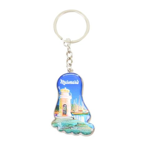 Wholesale Marmaris Themed Metal Leg Keychain - 8