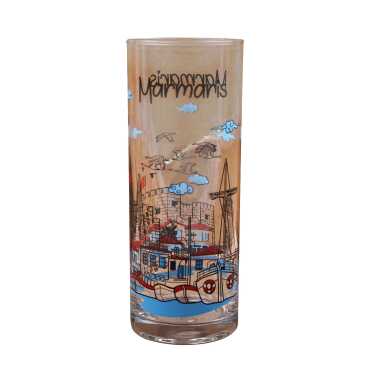 Wholesale Marmaris Themed Myros Printed Raki Glass - Myros