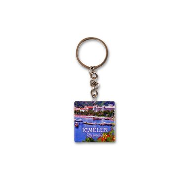 Wholesale Myros UV Round Keychain 40.57x40.57 mm - Myros