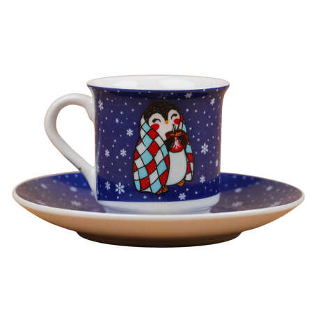 Wholesale Navy Blue Penguin Themed Coffee Cup - 2