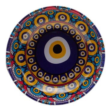 Wholesale Nazar Themed Metal Bowl 95 mm - 2